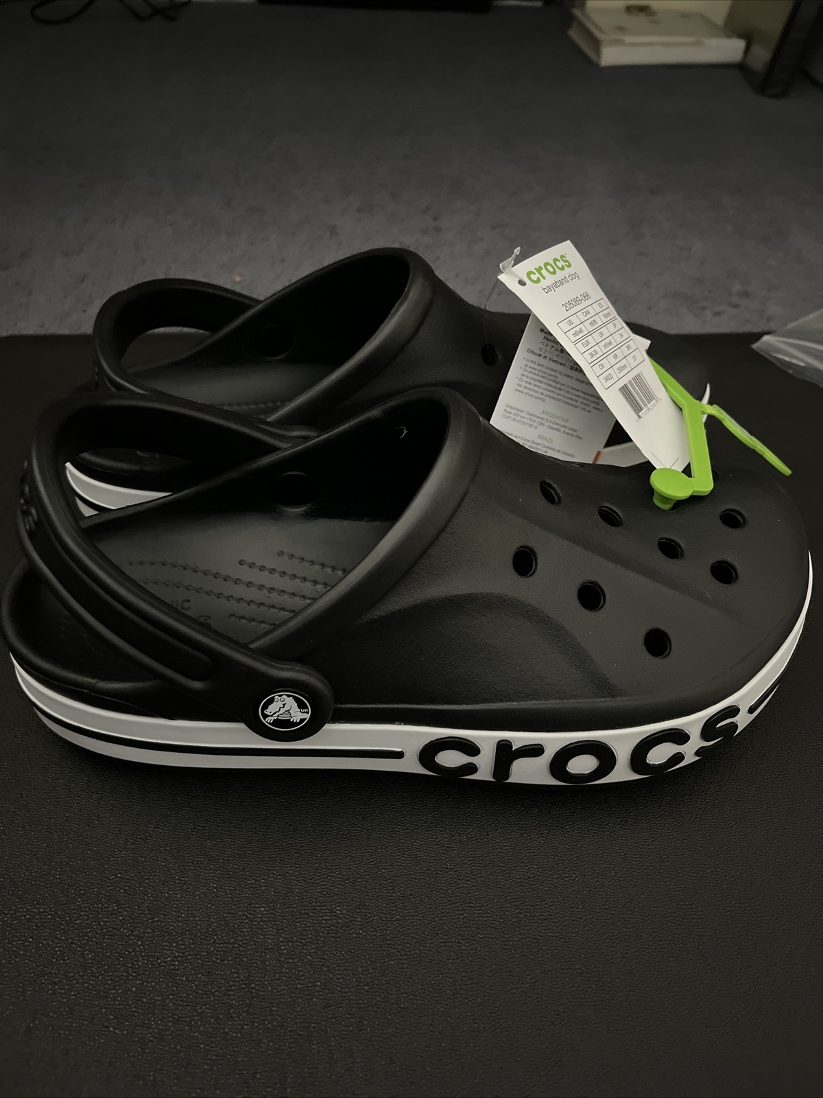 Crocs Unisex M6/W8, Black/white