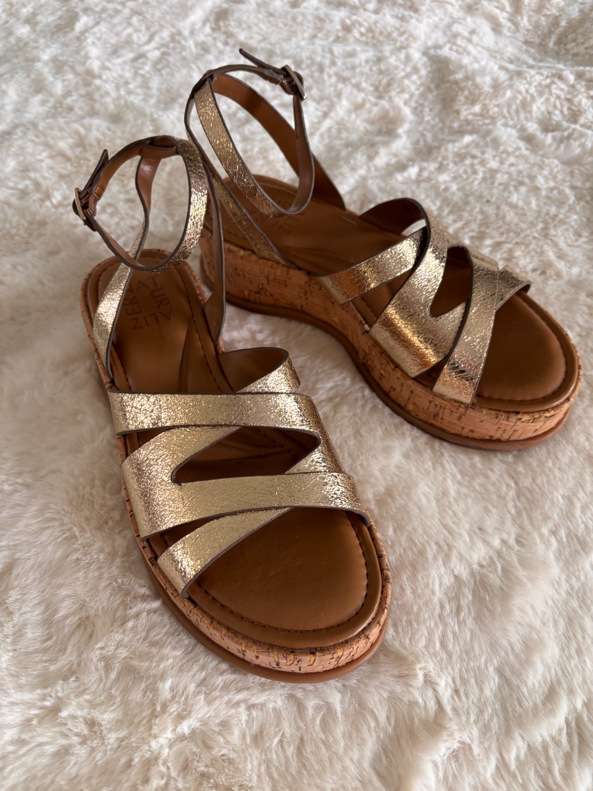 Naturalizer Riley Sandal Light Bronze Size 6M NEW