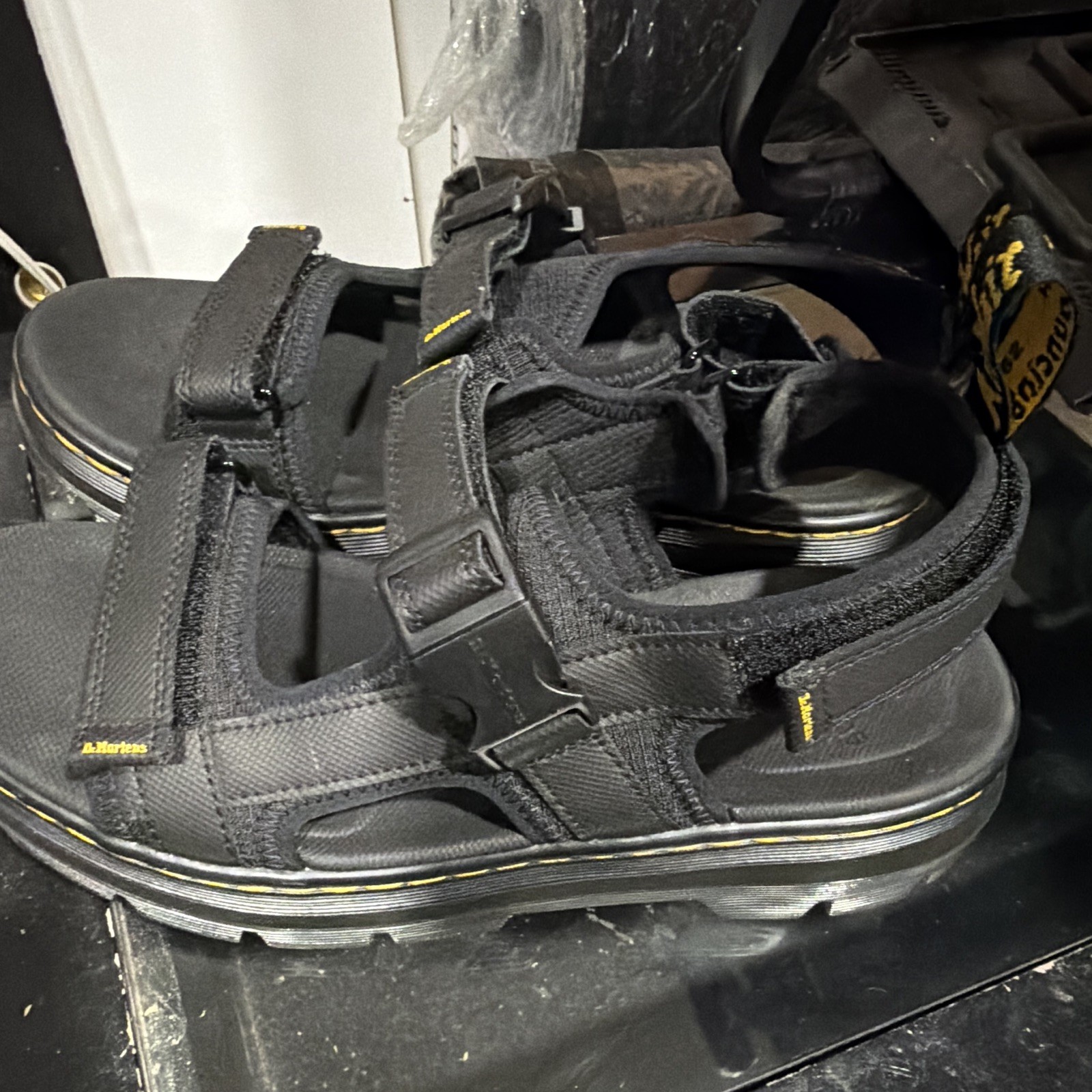 Dr. Martens Black with Buckle Strap
