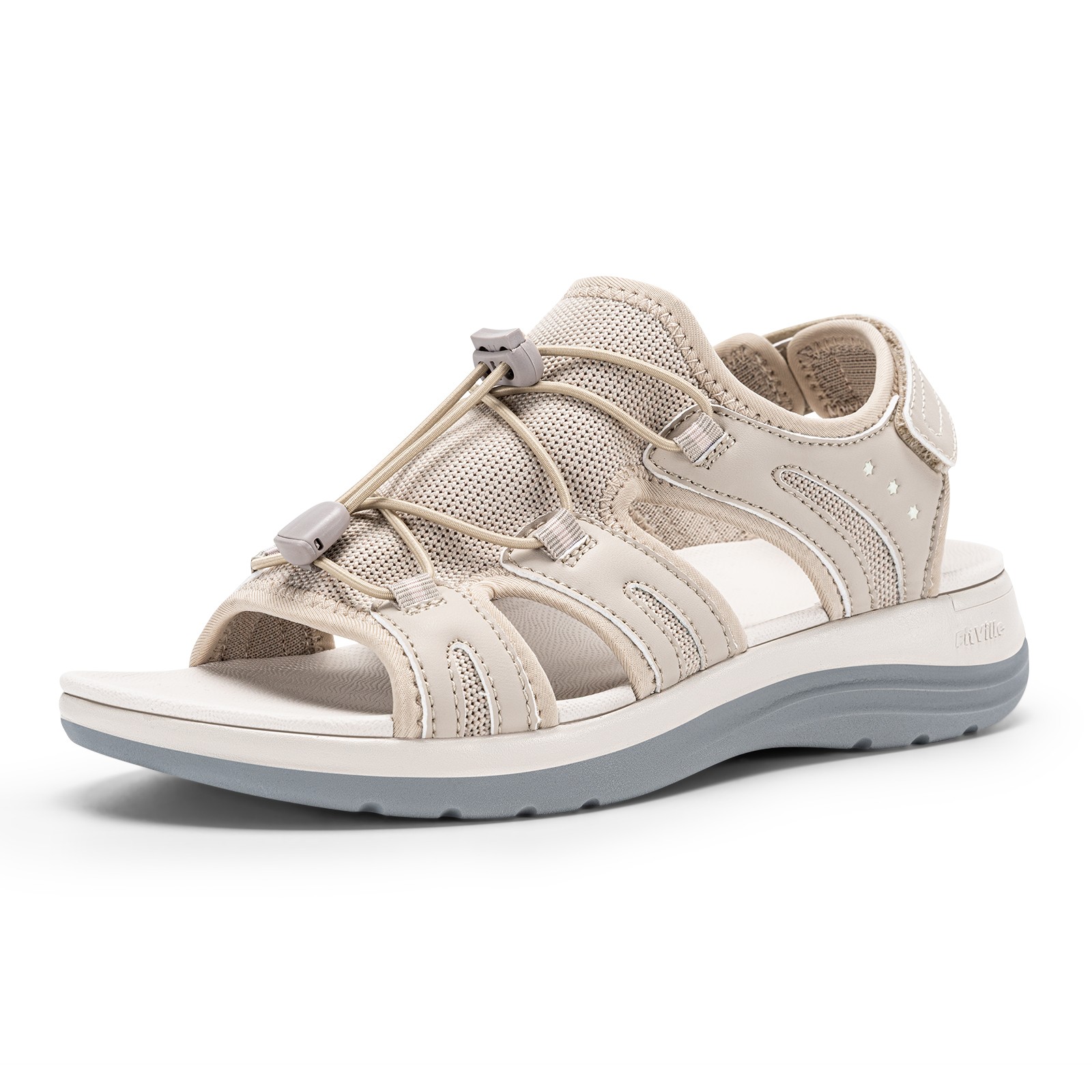 FitVille Women’s Orthopedic Sandals Arch Support Adjustable Strap Walking Sandal