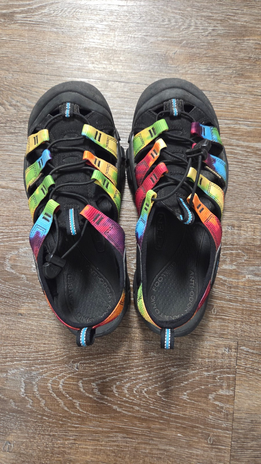 Keen Newport Retro Tie Dye Sandals Women’s Size 11 Rainbow