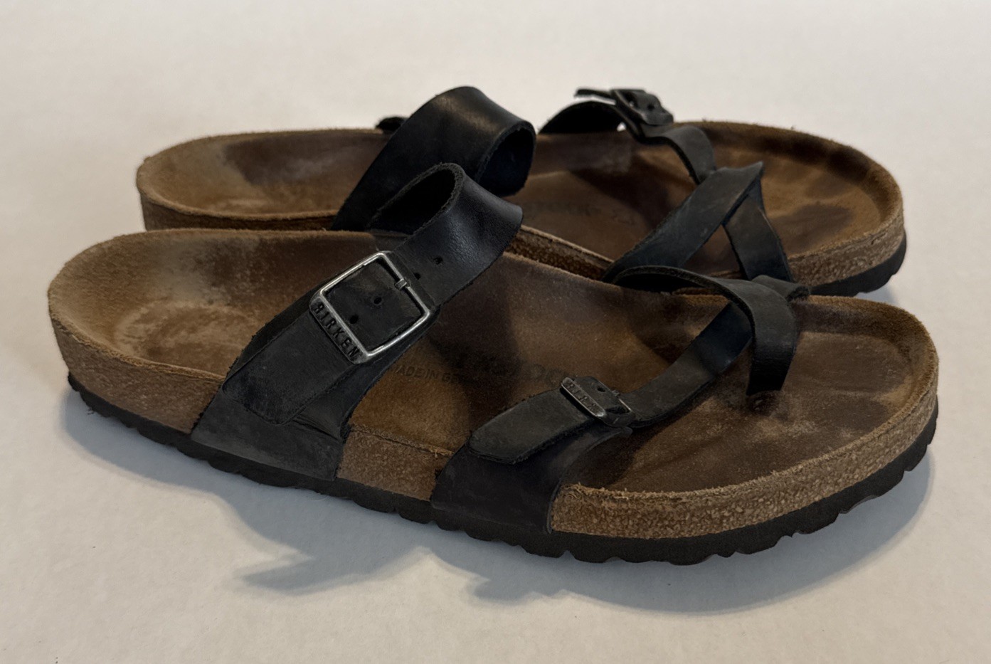 Birkenstock Miyari Black Leather Women’s Sandal EU 41 US 10-10.5