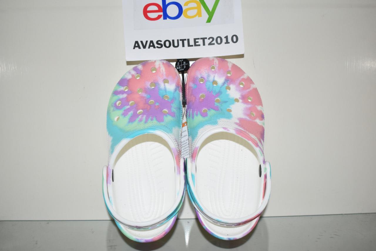 Crocs Classic Tie-Dye Graphic Clogs 205453-6SN Men/Women NWT