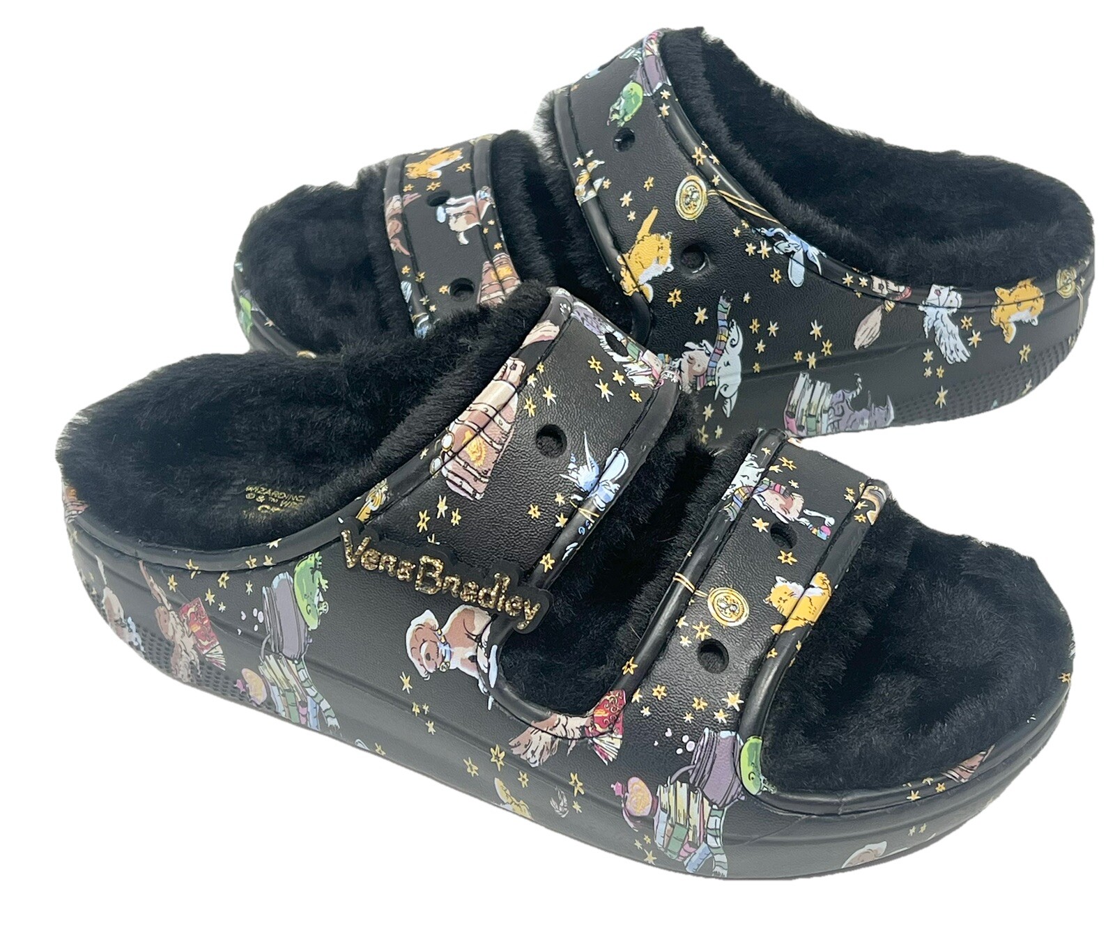 Crocs Vera Bradley X Harry Potter Slide sandals Womens size 6 EUC