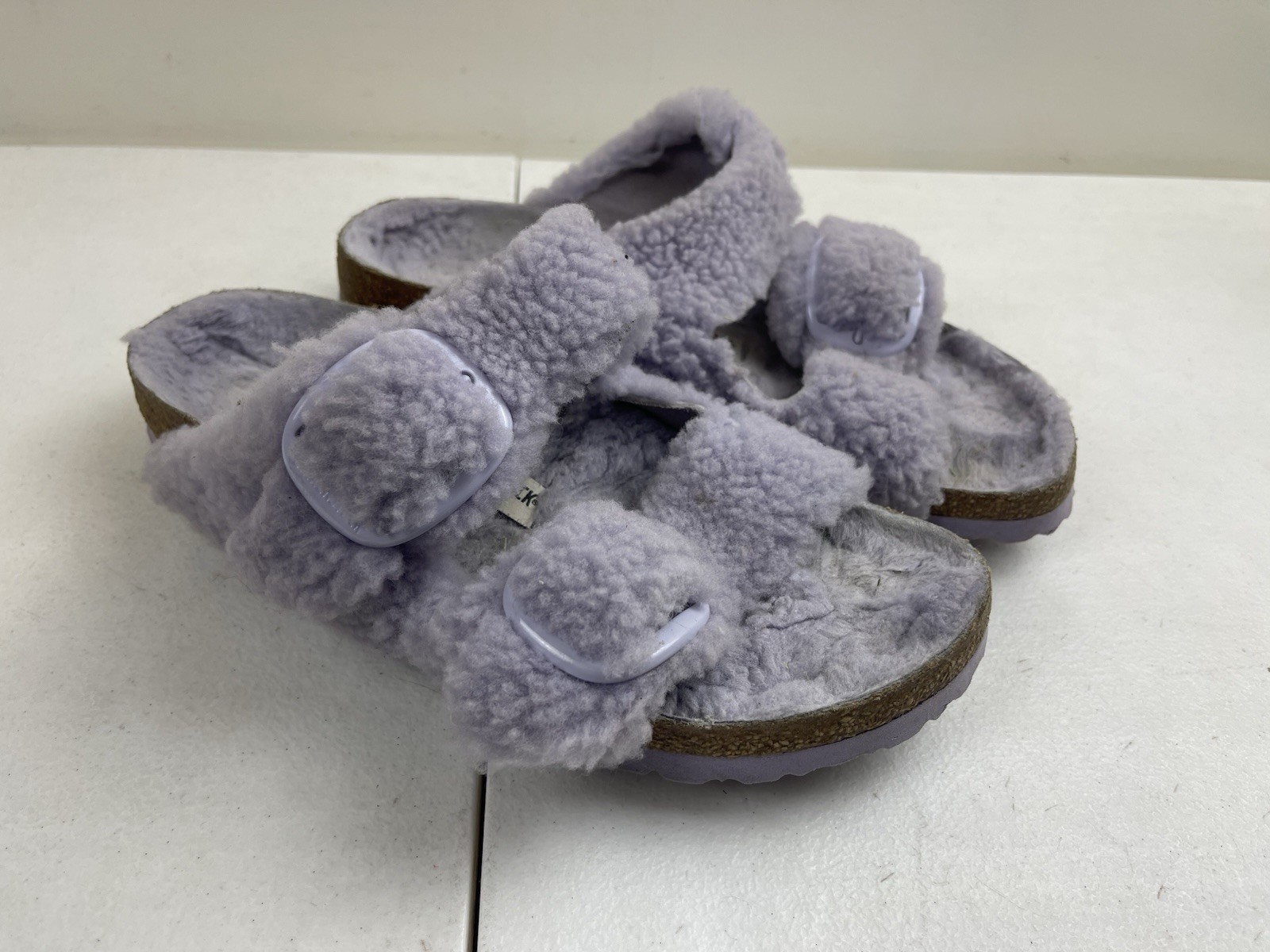 Birkenstock Women’s Arizona Shearling In Purple Fog Size 40 260 L9 M7
