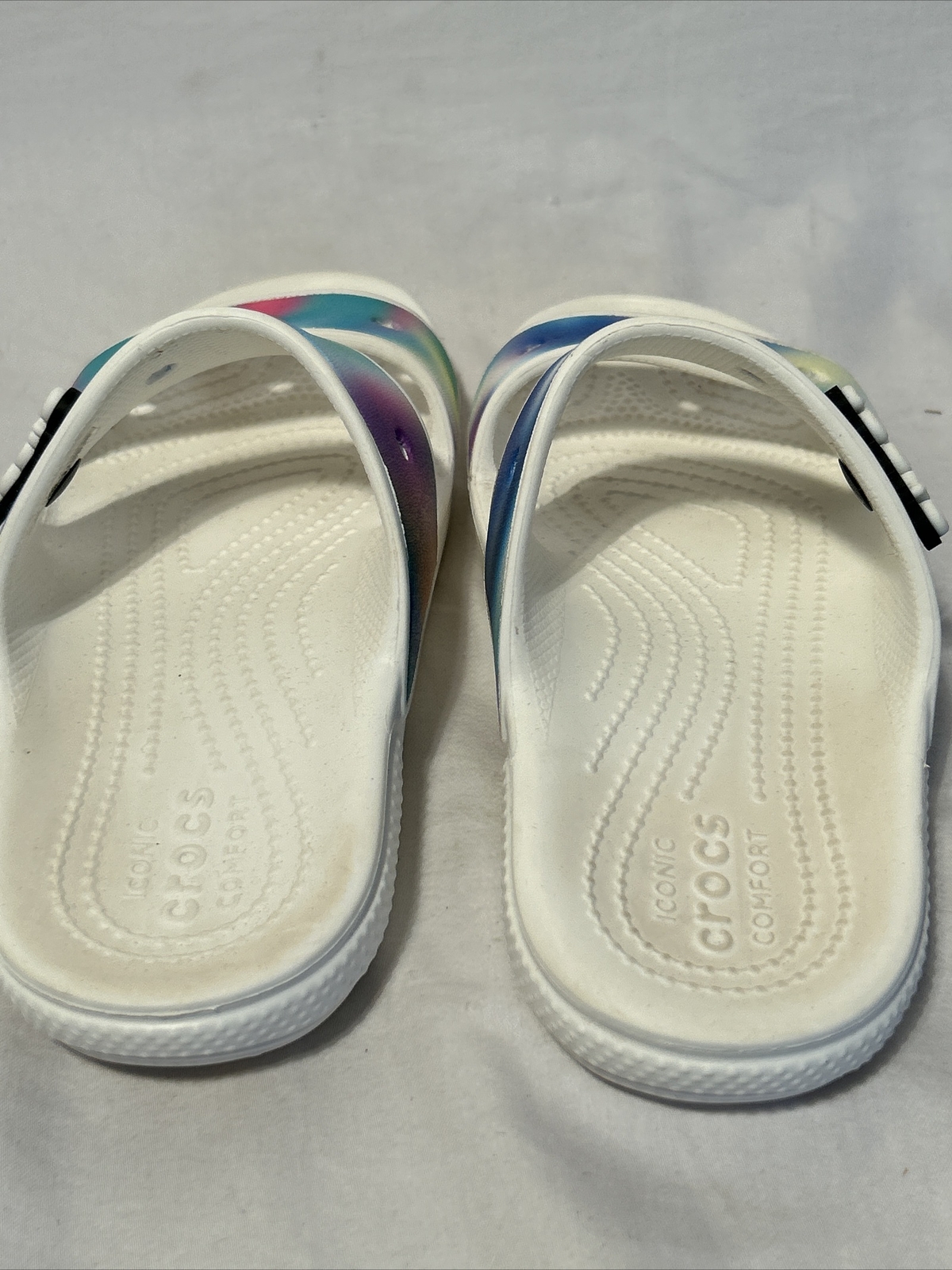 CROCS 207771-94S Men’s Sz 5 Women’s Sz 7 Multicolor Solarized Clog Sandals