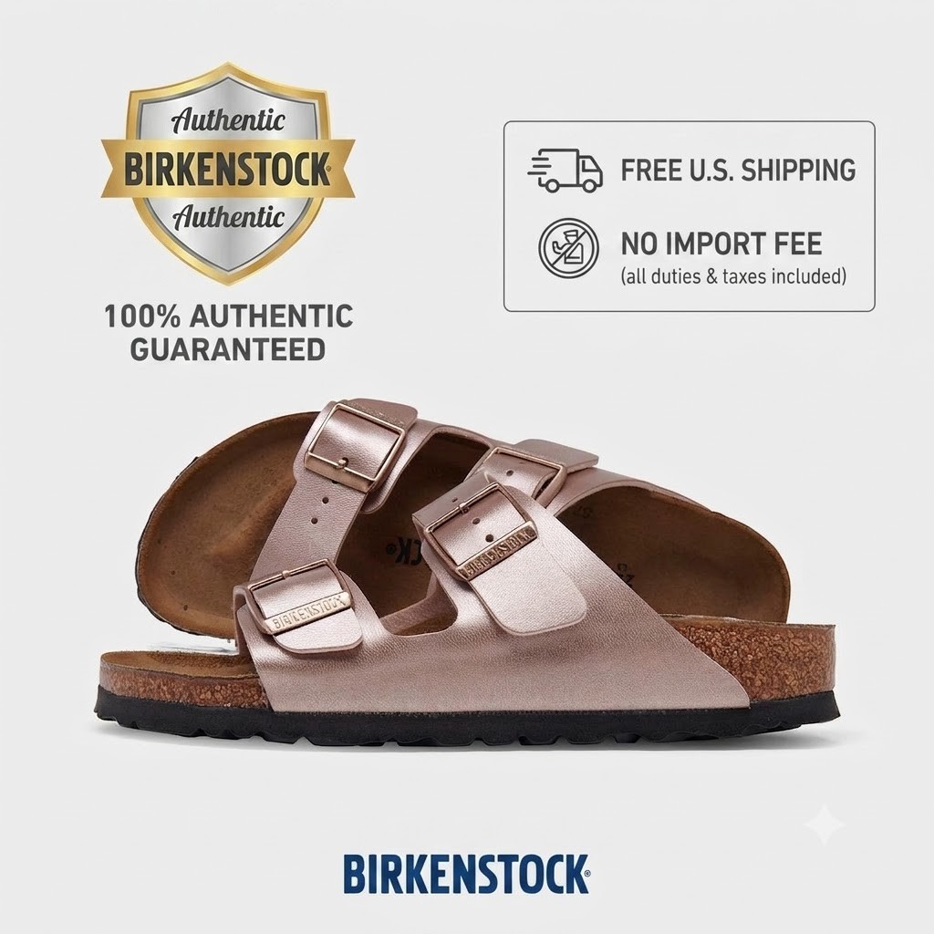 Free Shipping Authentic Birkenstock Arizona Birkibuc Sandal Size 40 NO IMPORTFEE