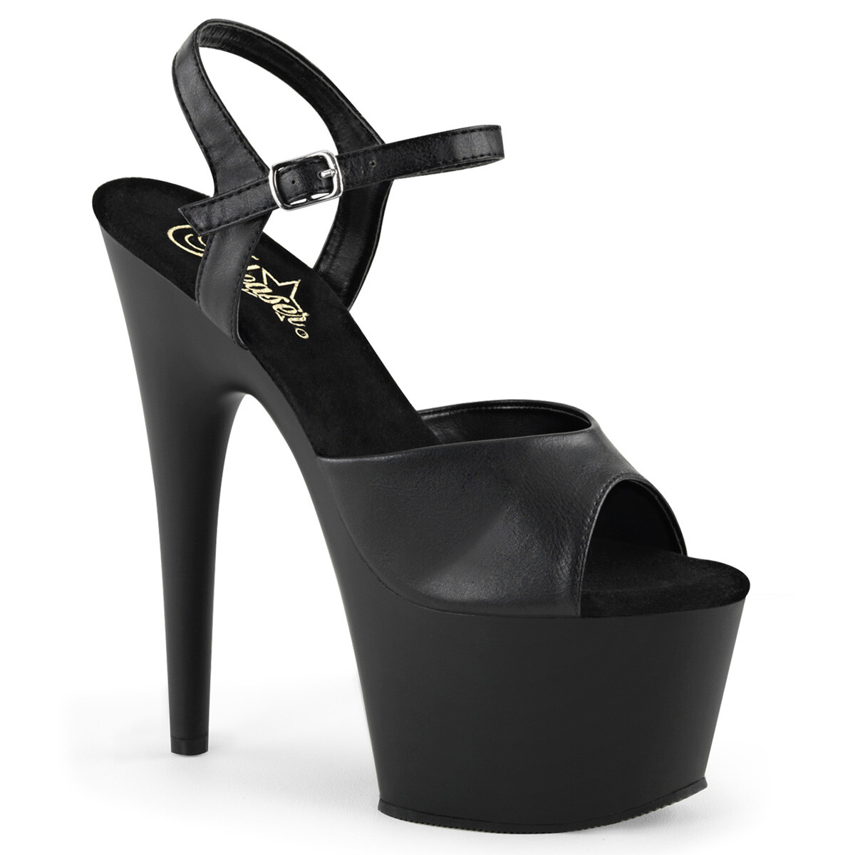 BLUE, BLACK PAT, BLACK PU, RED, CREAM, WHITE 7″ HEEL Sz 5 6 7 8 9 10 11 12 13 14