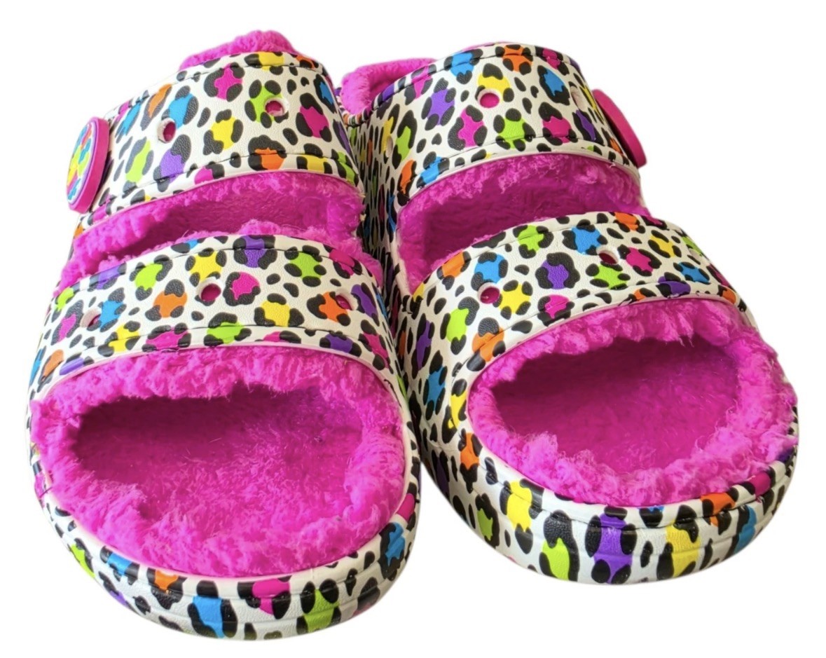 CROCS X Lisa Frank Cozy Lined Sandals Women’s 11 Men’s 9 – FREE SHIPPING!