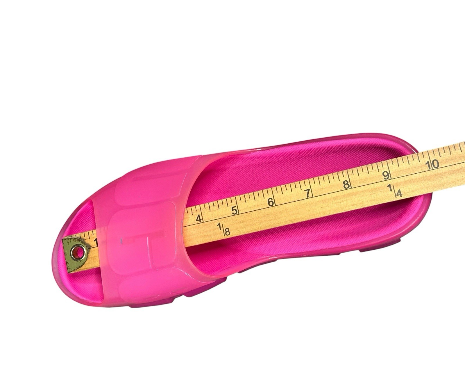 UGG Women’s Jella Clear Slides Dragon Fruit Hot Pink Jelly Platform Sz 9.5