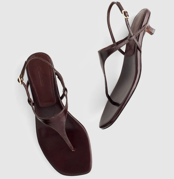 Madewell The Chiara Kitten Heel Slingback Sandal Leather Women’s Shoes