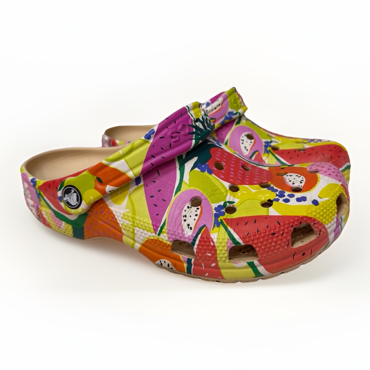 Crocs Classic Fruit Salad Clog Slide Sandals Slip-On Slipper Size 6 Women’s
