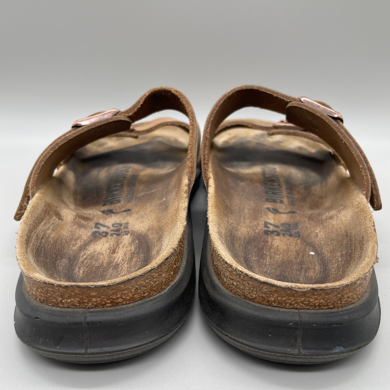 Birkenstock Arizona Crosstown Sandals Womens 37 (6) Brown Tobacco Oiled Leather
