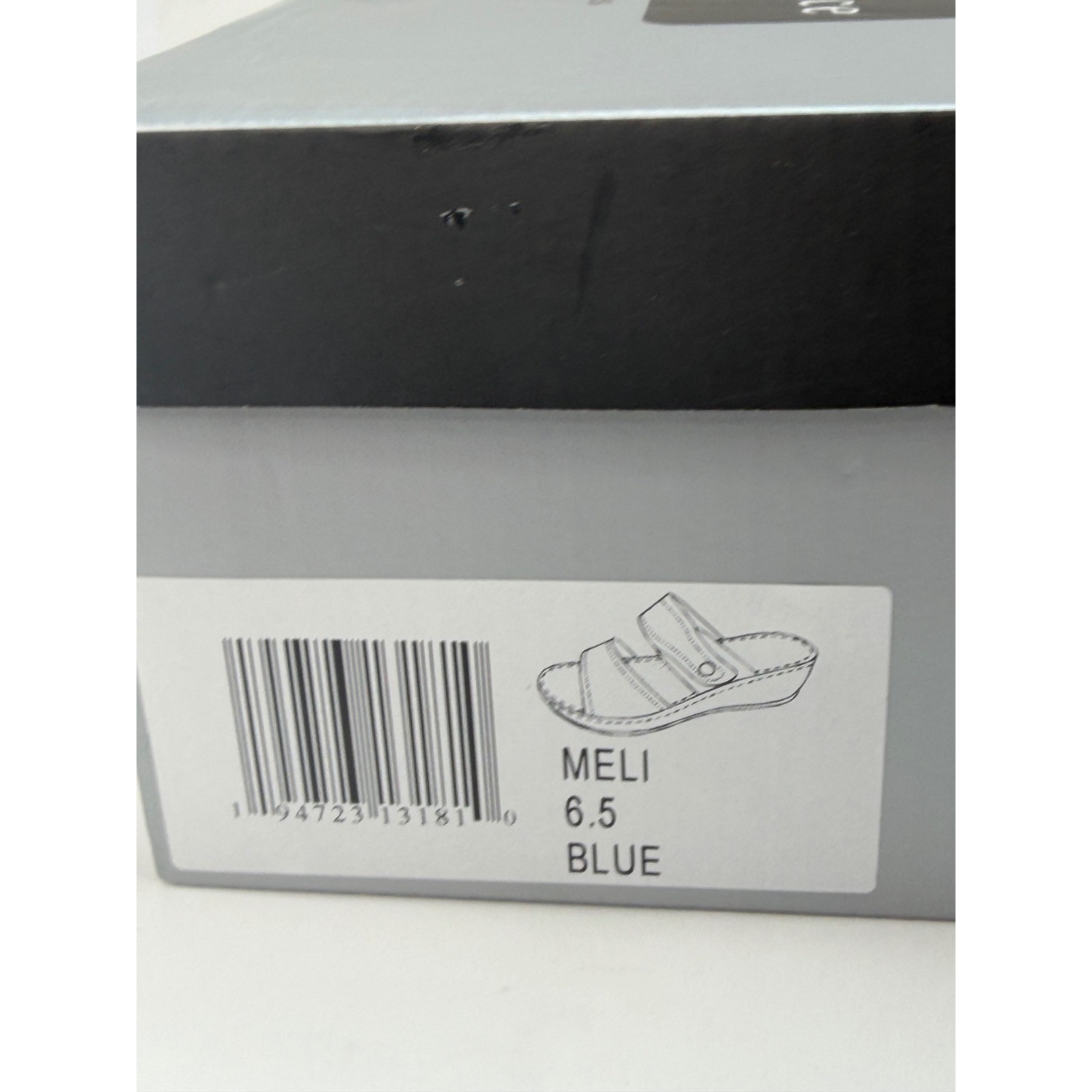 GC (Good Choice) Shoes Women’s Meli Slip-On Wedge Sandals Blue Size 6.5 NWT/BOX