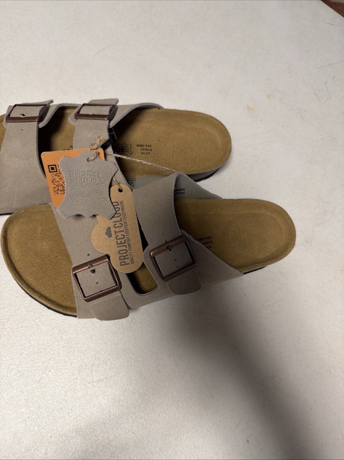 Project Cloud Women’s, Leather Womens Sandals, Memory Foam, Lightweight,Non-Slip