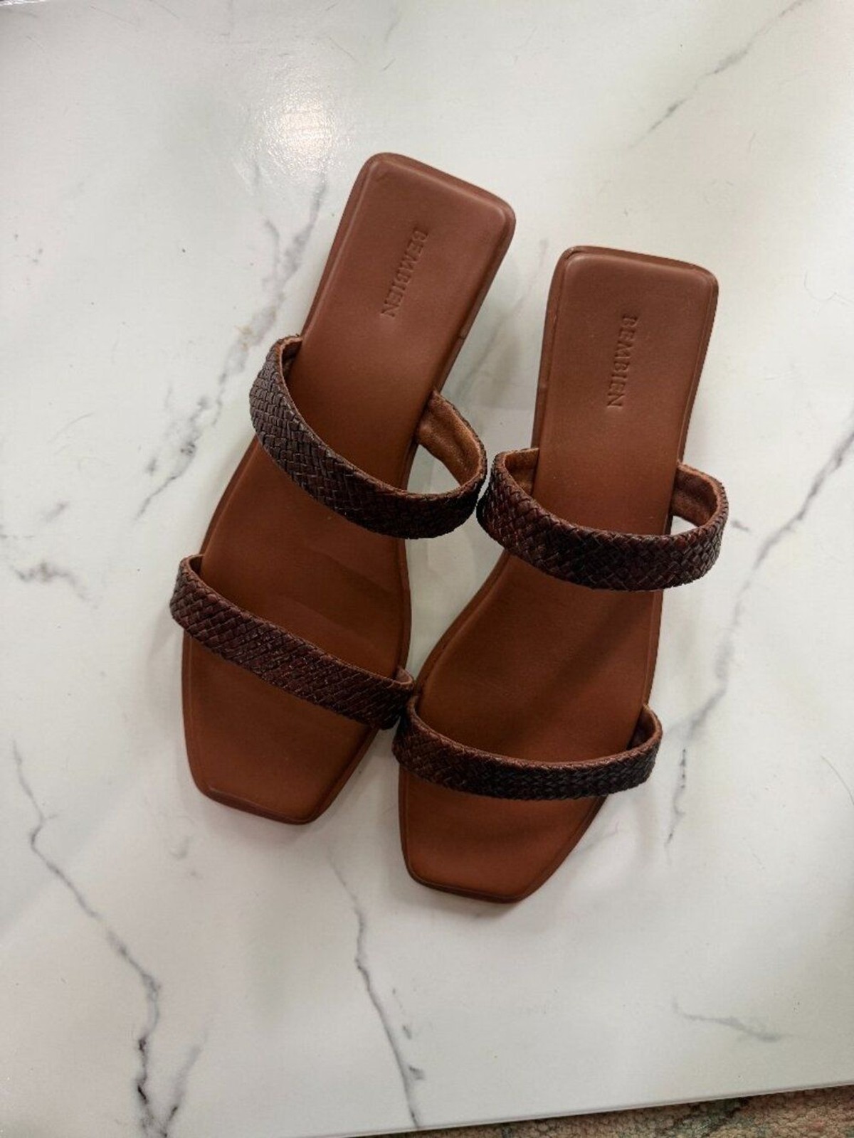 Bembien Alana Leather Slide Sandals Sz 41