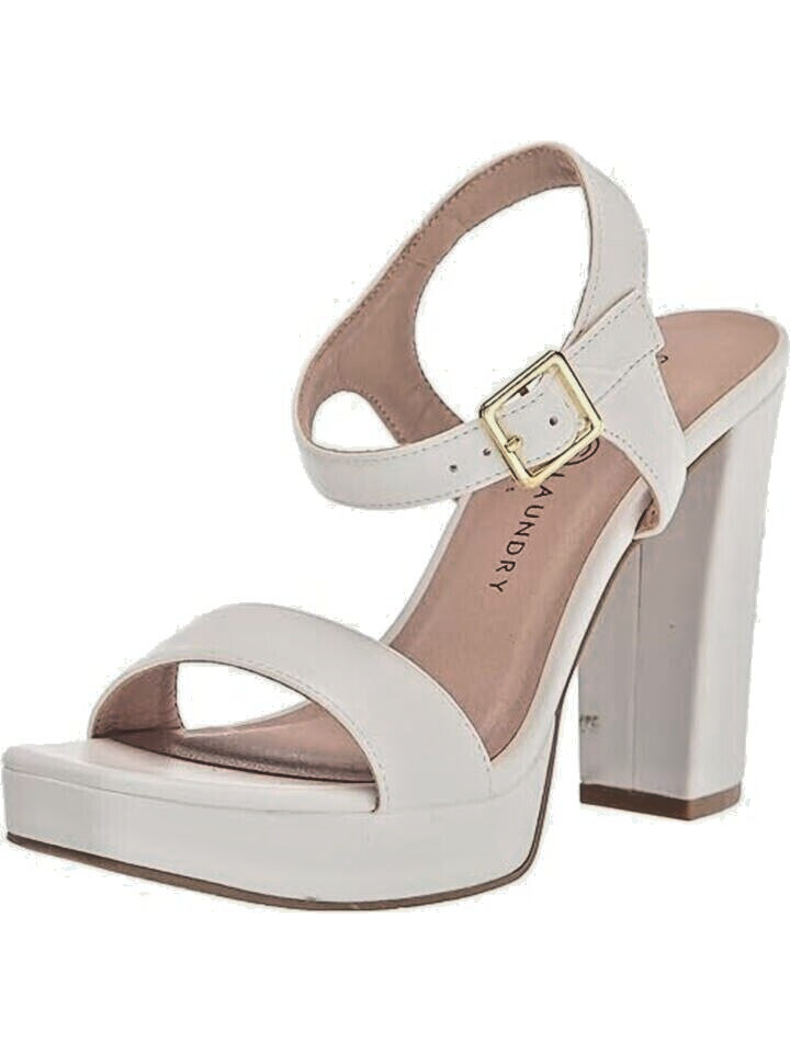 Chinese Laundry Alanah Women’s 4.5″ Heel Platform Heeled Sandal White 8.5 US