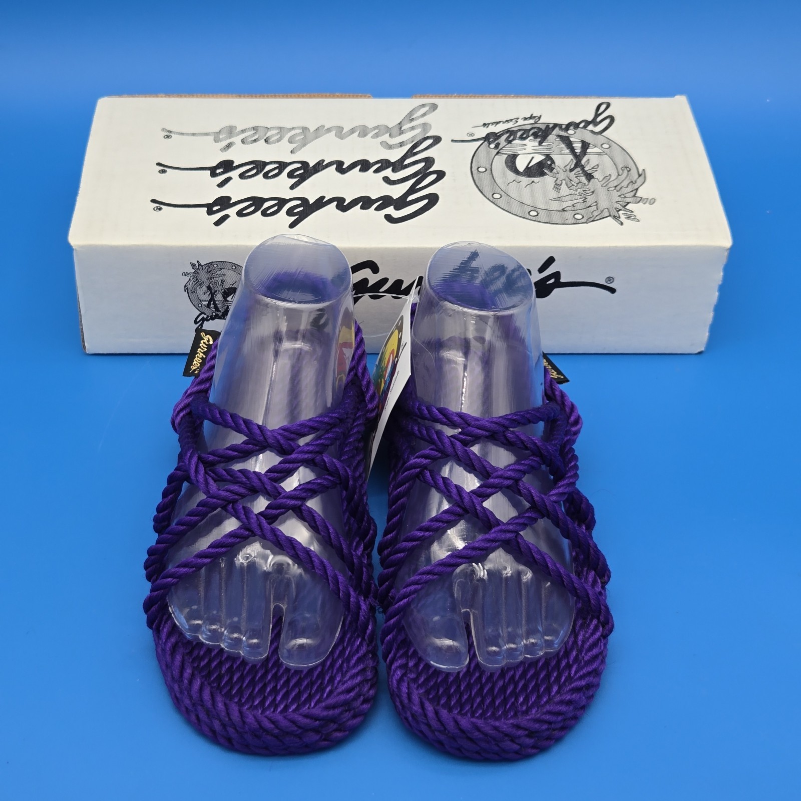 Gurkee’s Neptune Women’s 5.5-6 Purple Rope Sandals Beach Water Shoes