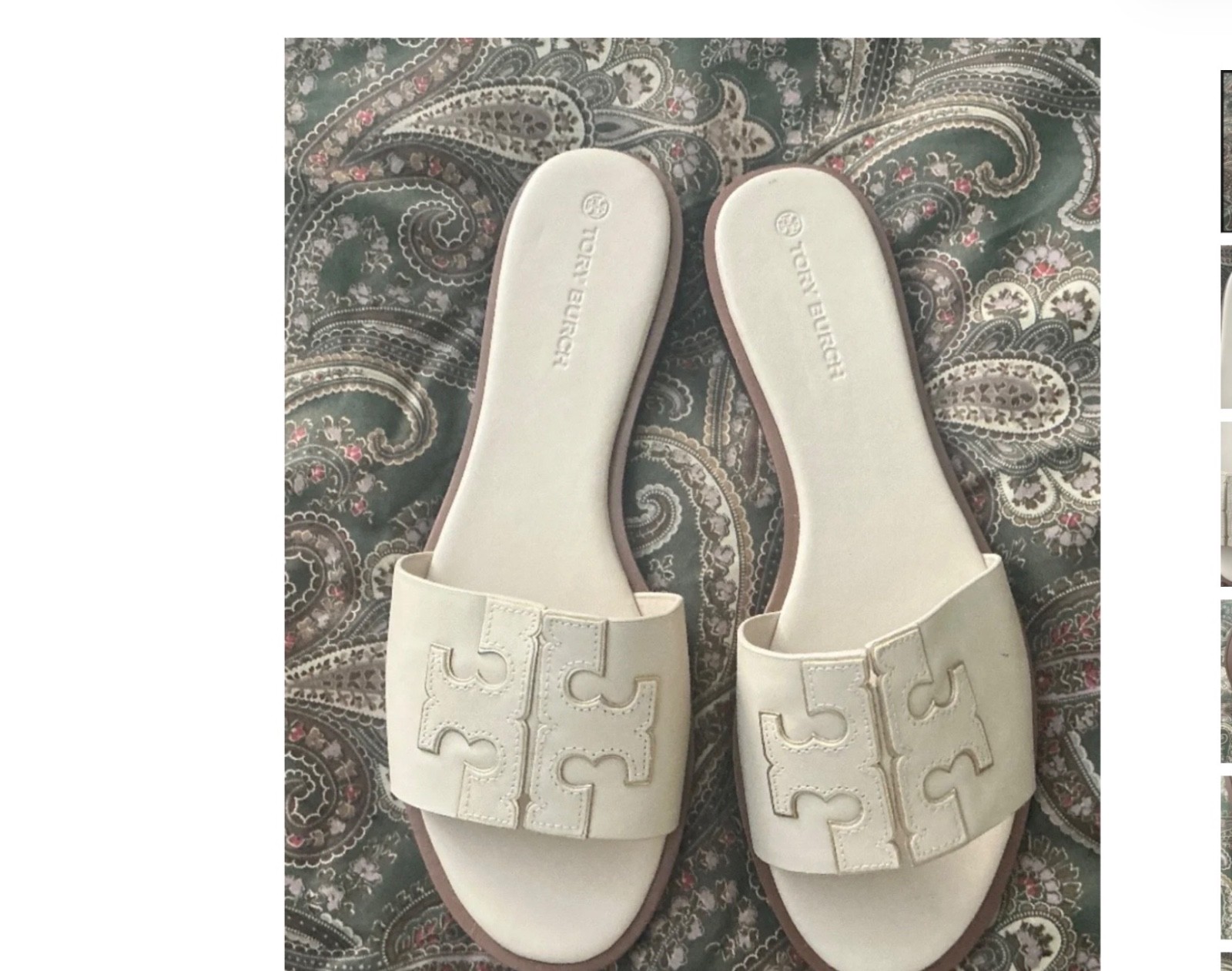 Tory Burch Never worn New Ivory sandals