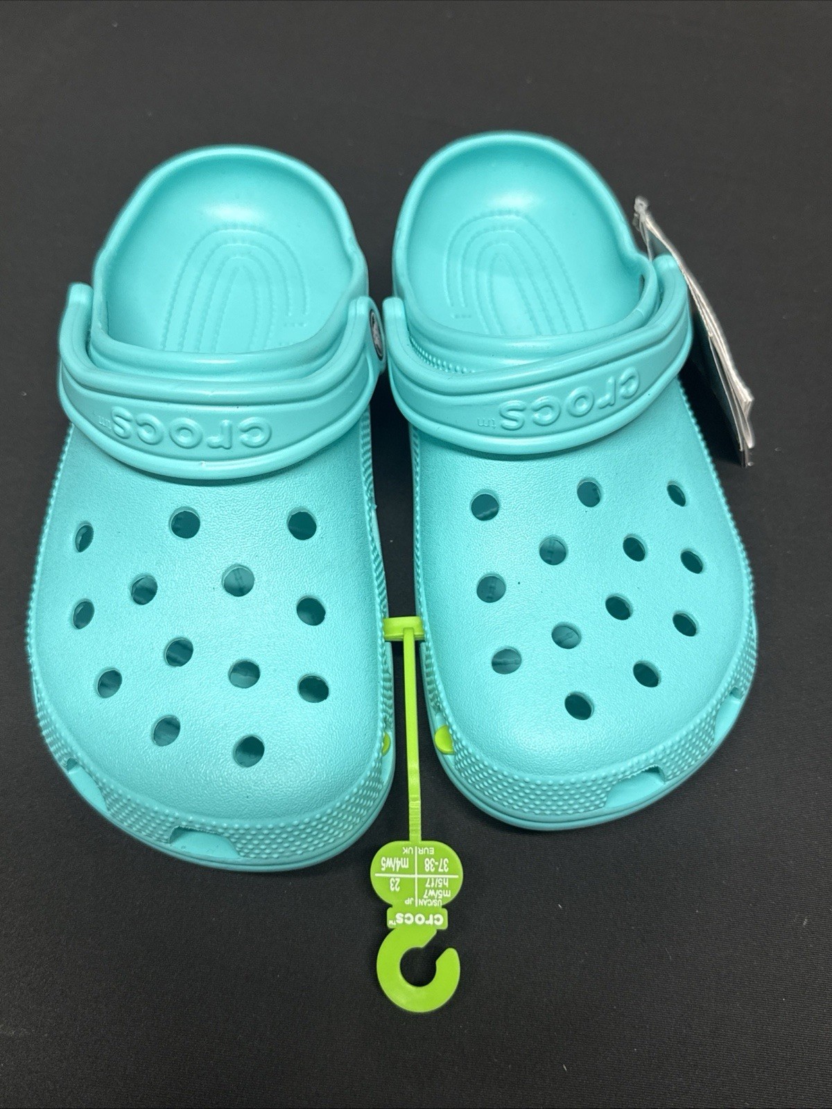 🐊 Crocs Classic Turquoise Blue 4M/6W Men’s Slip-On Lightweight Rubber 🐊