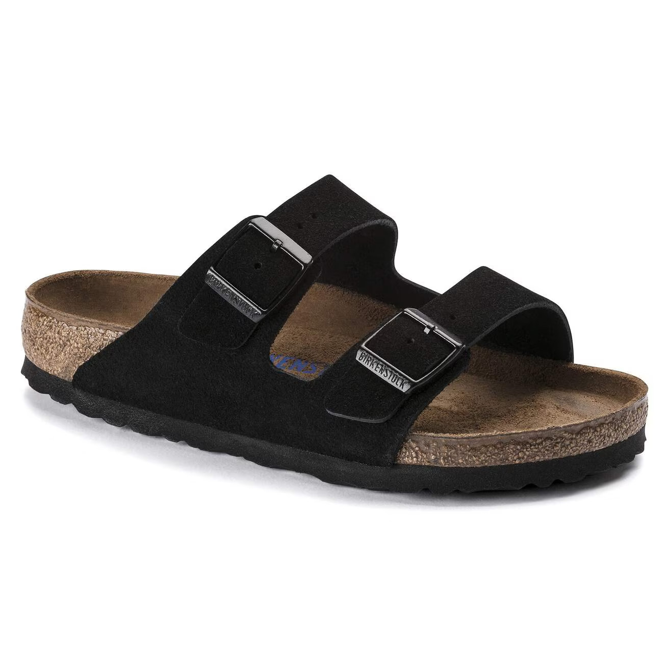 Birkenstock Arizona Soft Footbed Suede Leather Sandals Taupe Black Mocha Mink