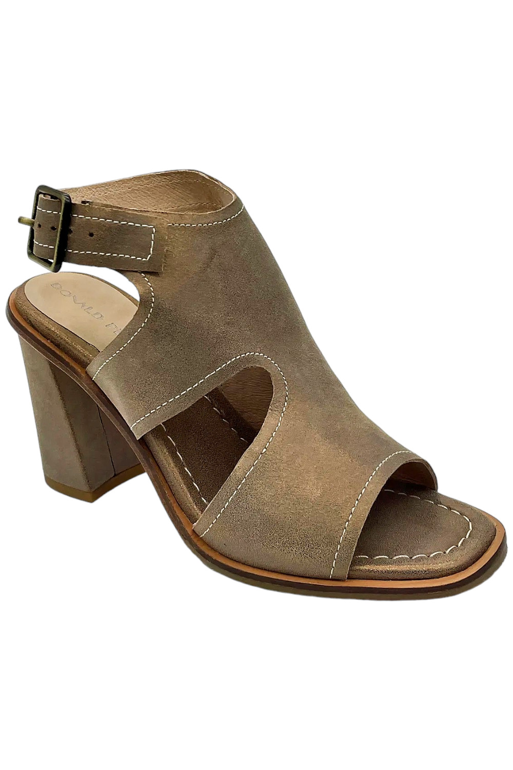 Donald Pliner Women’s Emiko Metallic Heeled Sandal Light Bronze