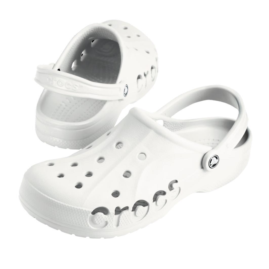 Crocs Baya Clog White Unisex Men’s Women’s Slip On Water Shoes Sandals 10126 New