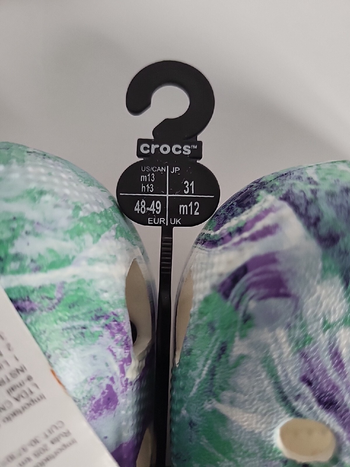 Crocs Classic Out Of This World II Clogs Purple Green 206868-94S Men’s 13 NWT