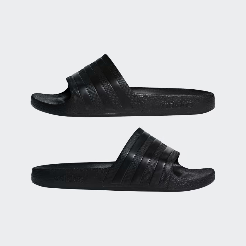 ADIDAS Adilette Aqua Slides Mens Womens Triple Core Black (F35550)