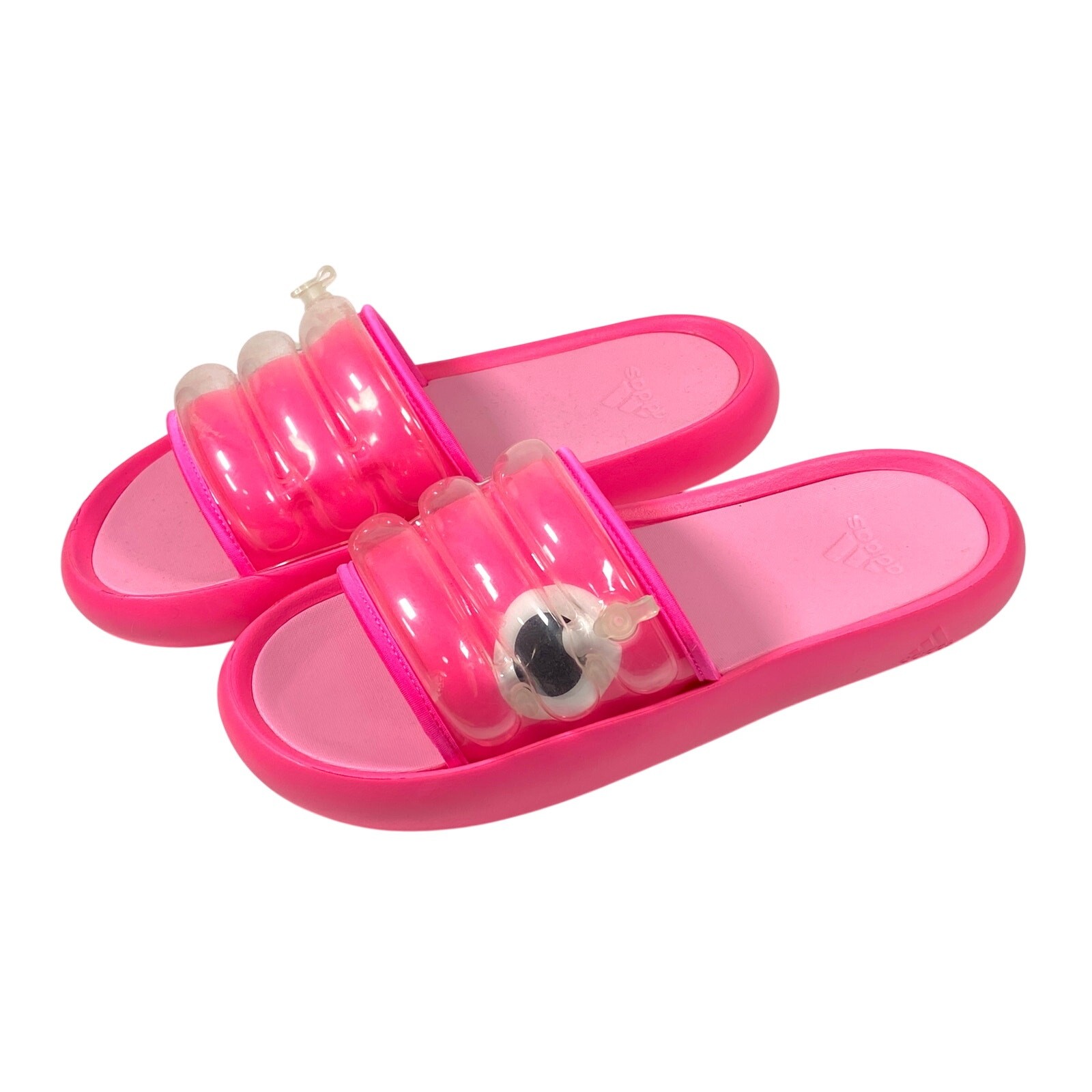Adidas Adilette Zplaash Lucid Pink Slide Sandals Men 9 Women 10 Pool Cruise NWT