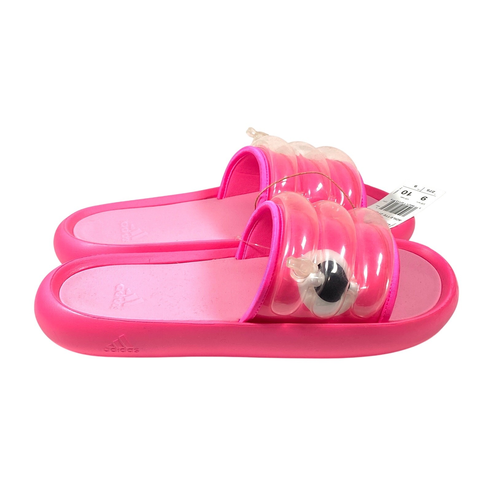 Adidas Adilette Zplaash Lucid Pink Slide Sandals Men 9 Women 10 Pool Cruise NWT