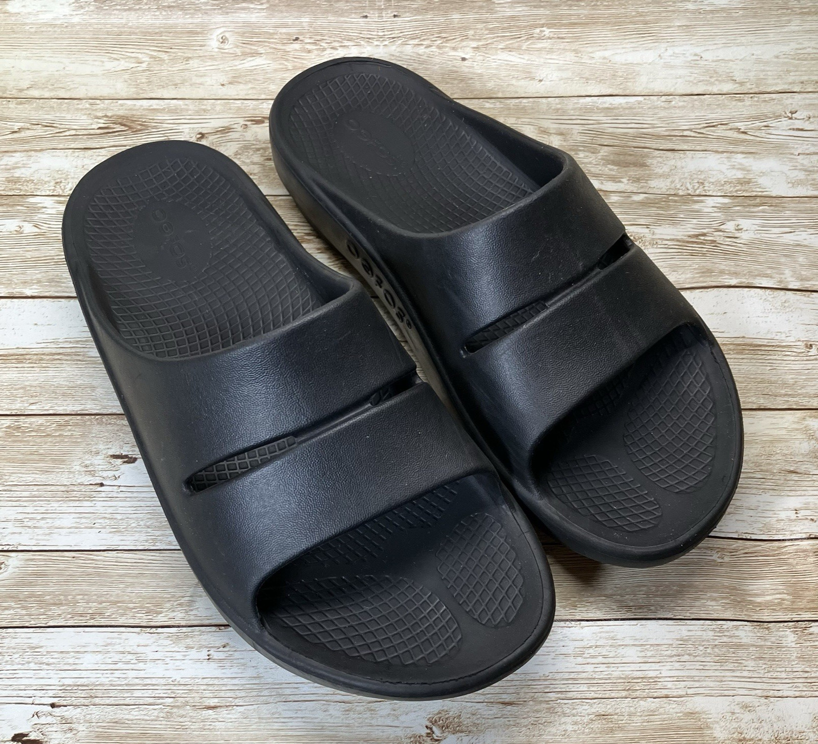 Oofos OOahh Slide Sandal Original Recovery Footwear OOfoam Black Womens’s SZ 9