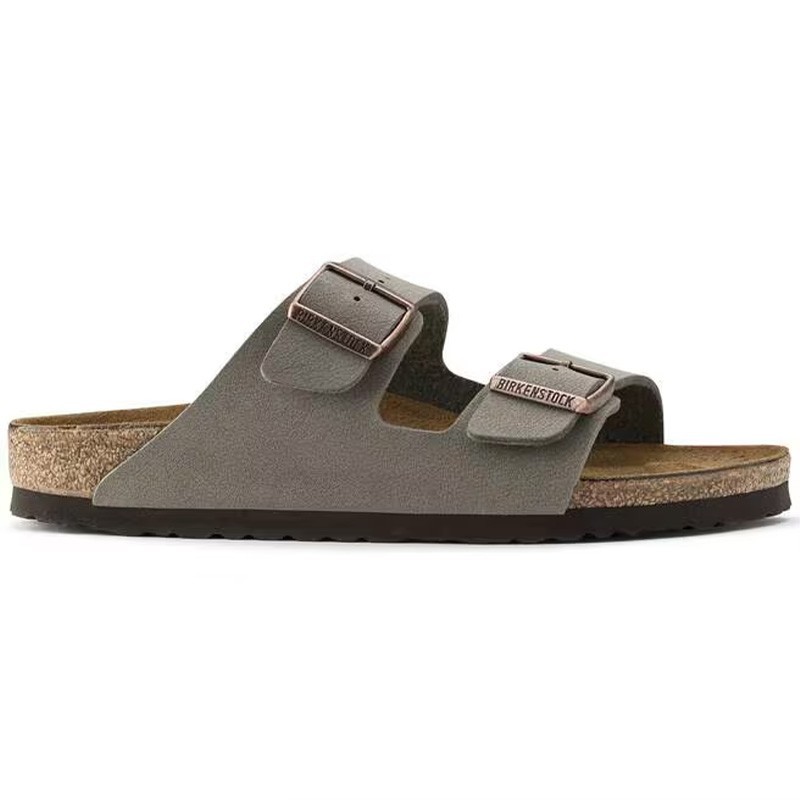 Birkenstock Arizona Stone Birkibuc Leather Soft Footbed Unisex Sandals Size37-45