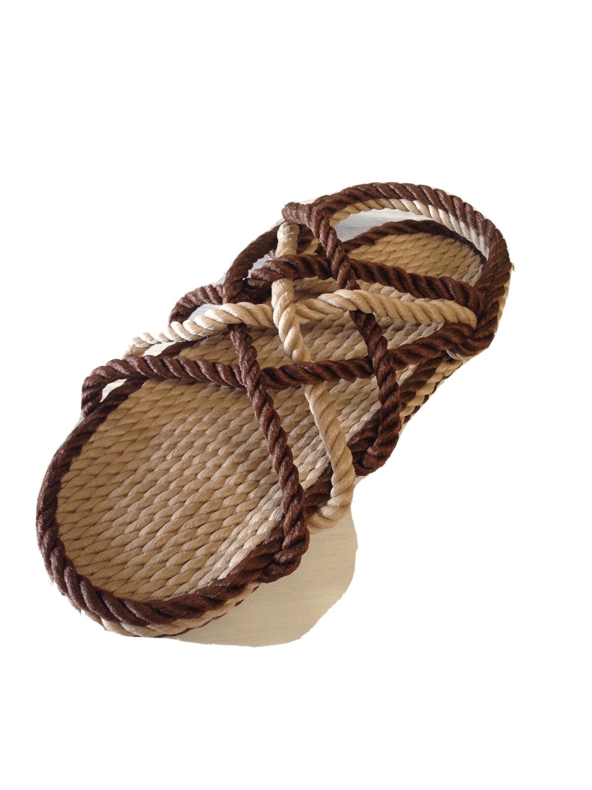 Rope Sandals Women’s Size 7 Medium Width Brown Combo Style.