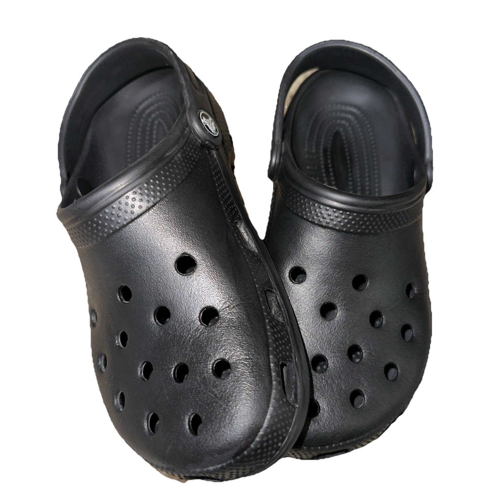 Crocs Classic Clog Unisex Men’s 6 Women’s 8 Slip On Water Shoes Sandals Black