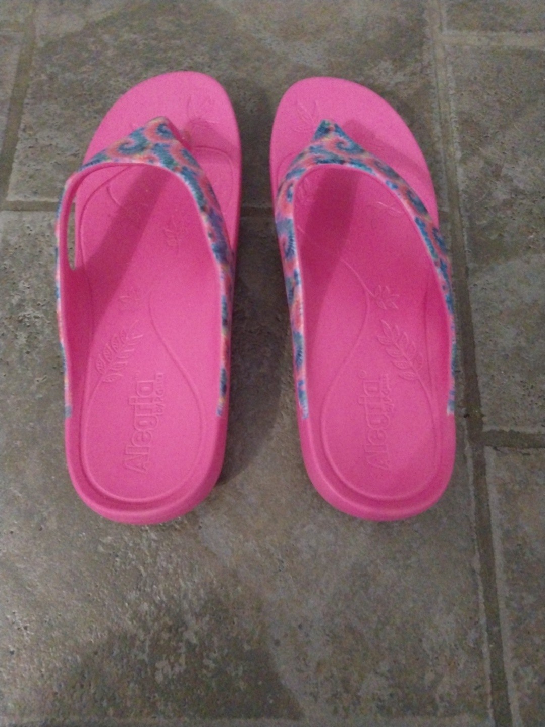 Alegria Ode Recovery Sandals Women’s US. 10-10.5 Pink Flip-Flop EU 41