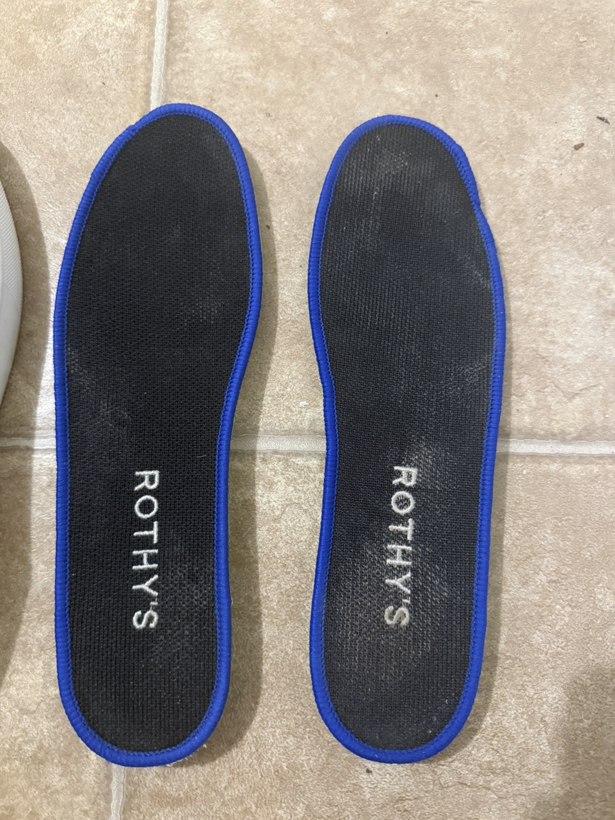 ROTHY’S Women’s Black /Blue Original Slip On Sneaker Recycled Size 10