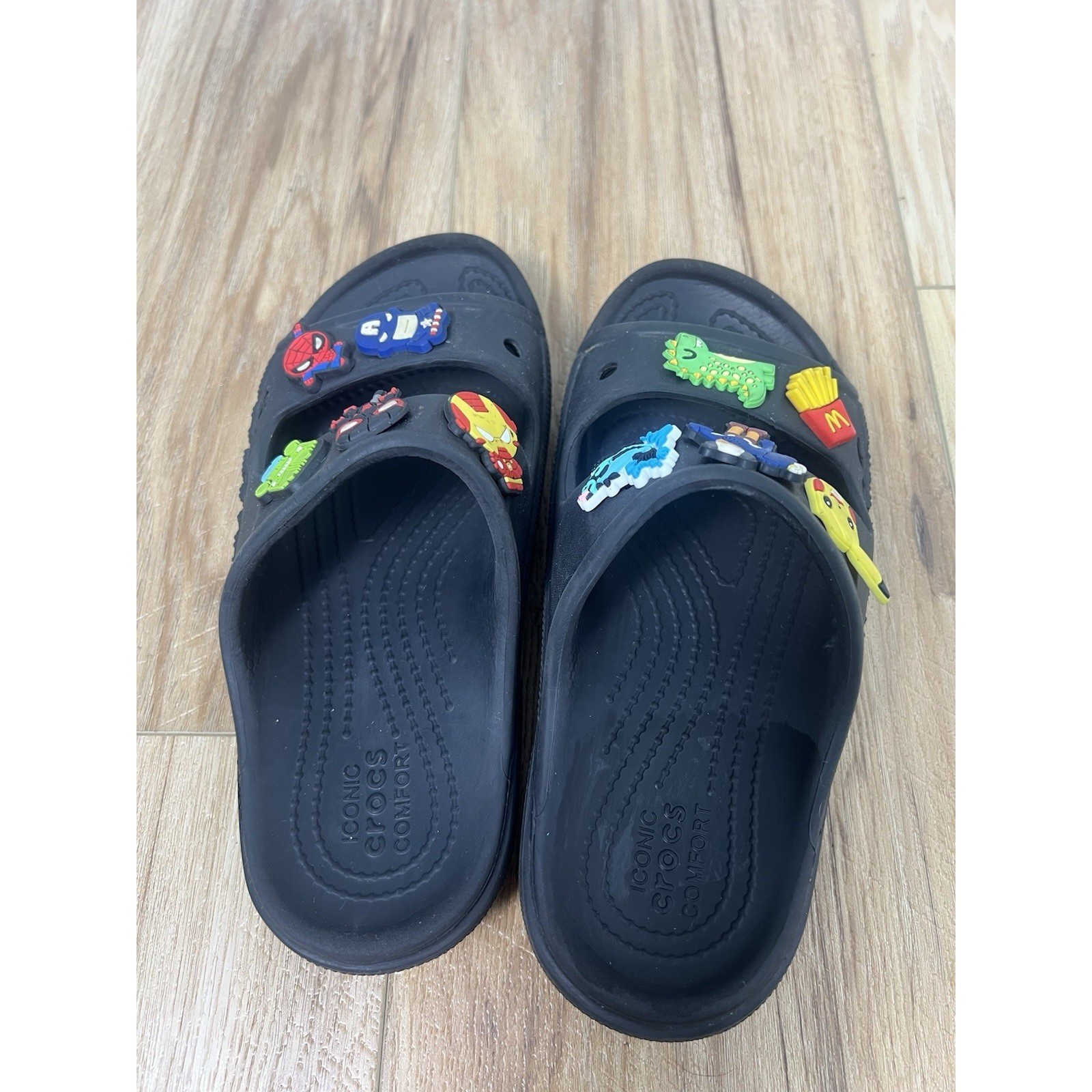 Crocs Iconic Comfort Men 4 Women 6 +Jibbitz Avengers Marvel Fry McDonald’s