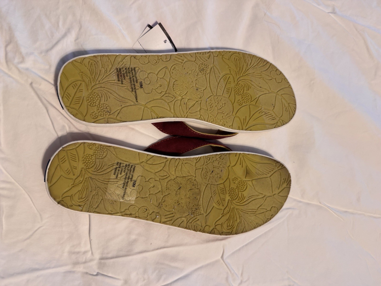 Keds Womens Flip Flop burgundy S10M