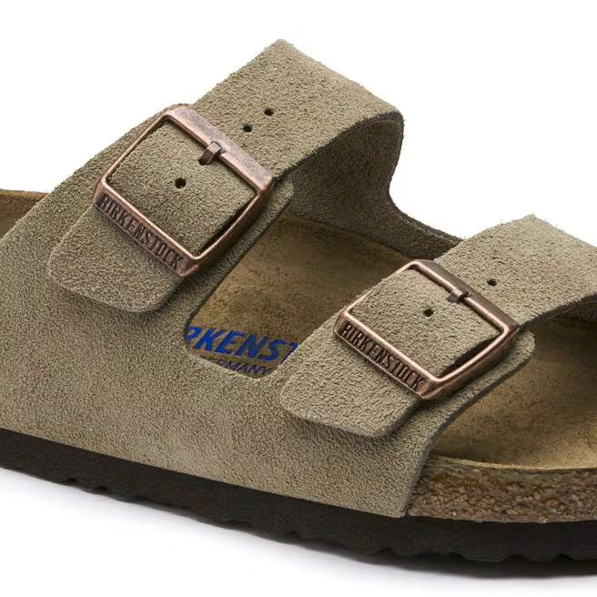 Birkenstock Arizona Birko-Flor Soft Footbed Unisex Sandals Select Size-Taupe