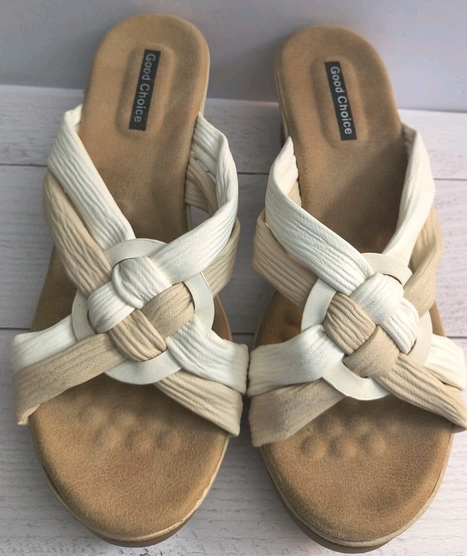 Good Choice Wedge Heel Beige Sandals