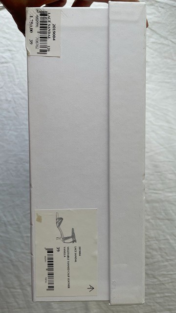Manu Atelier Lace Sandal Vanilla Size 39 Made in Turkey