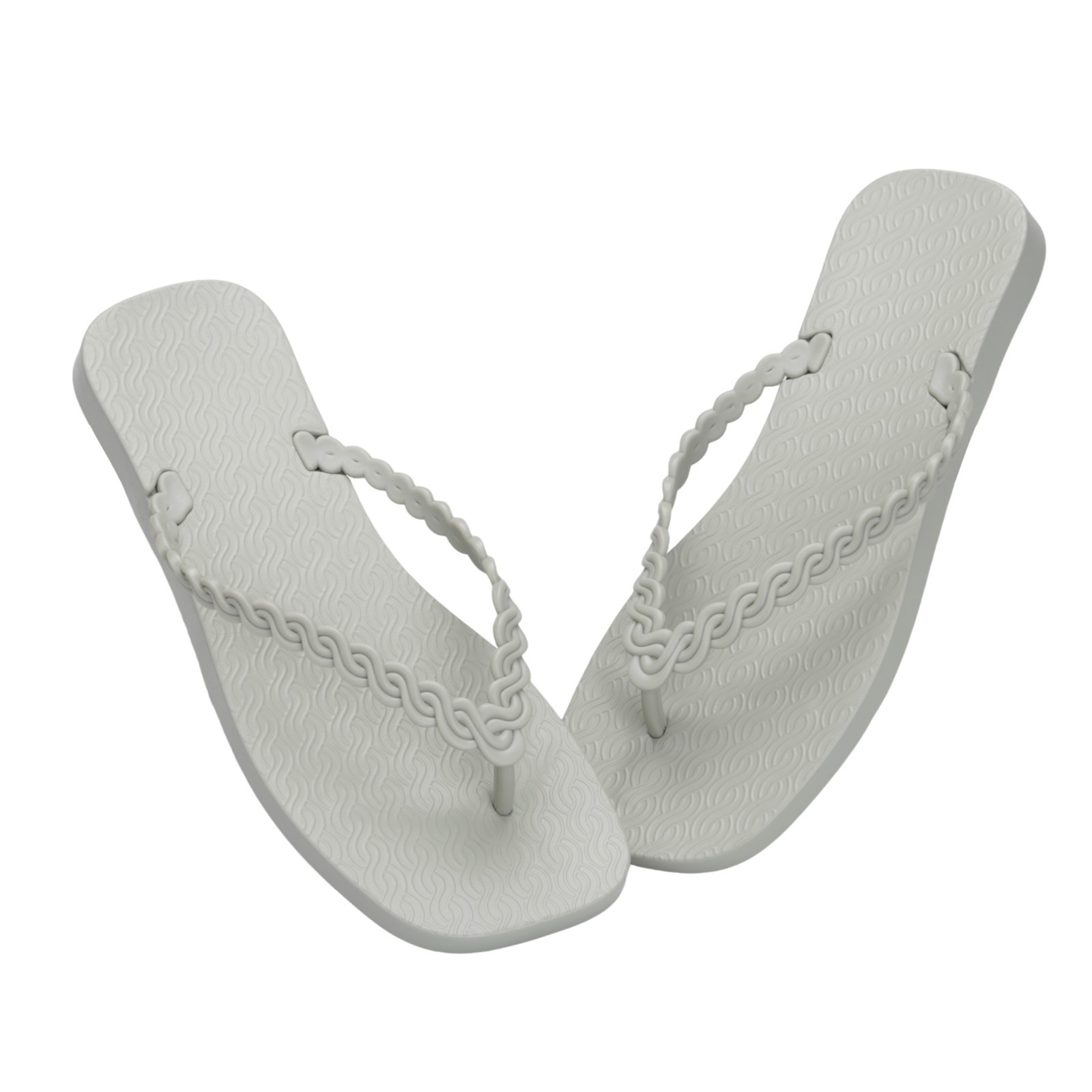 Hotmarzz Women’s Slim Flip Flops Concave Sole Sandals Beach Shower Slippers Gray