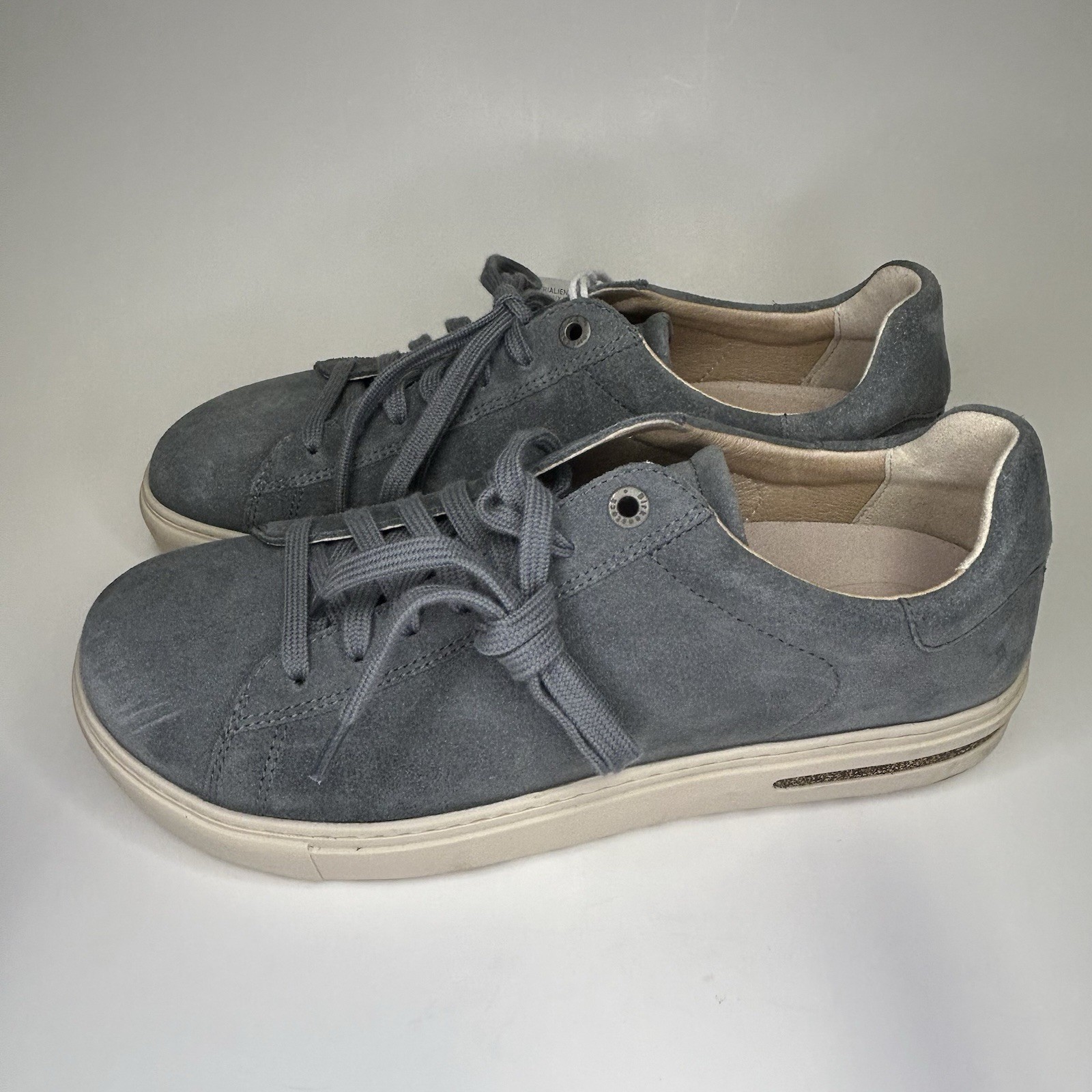 BIRKENSTOCK Bend Low Suede Leather Gray Narrow Fit Men 6 Women 8 No Box