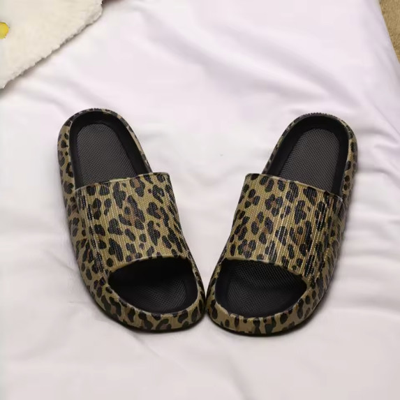 New Spring and Summer Eva Soft Thick-Soled Comfortable and Fashionable Leopard P