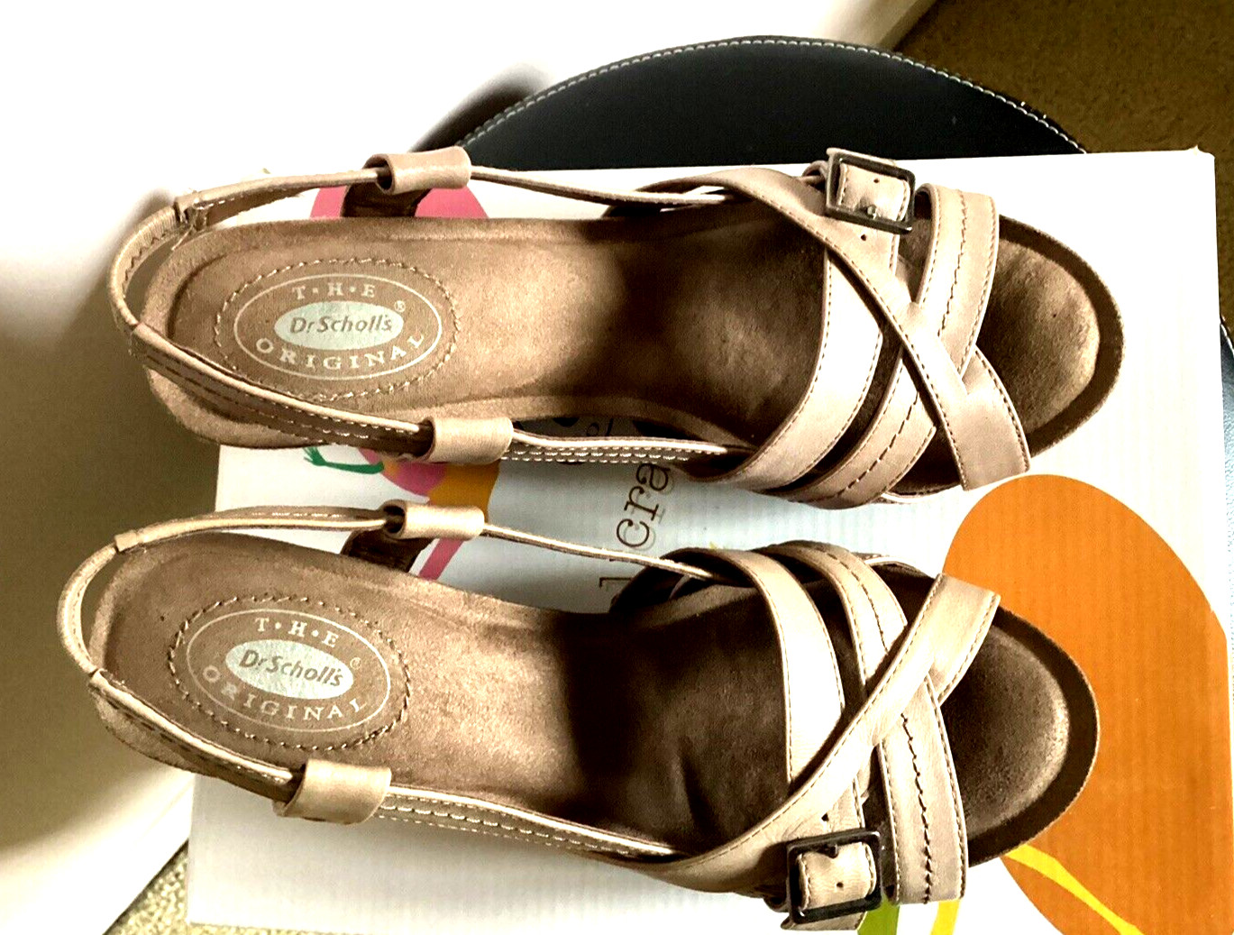 Dr. Scholls Feel Crazy Good Wedge Heels Open Toe Strappy Sandals Size 7M – NIB