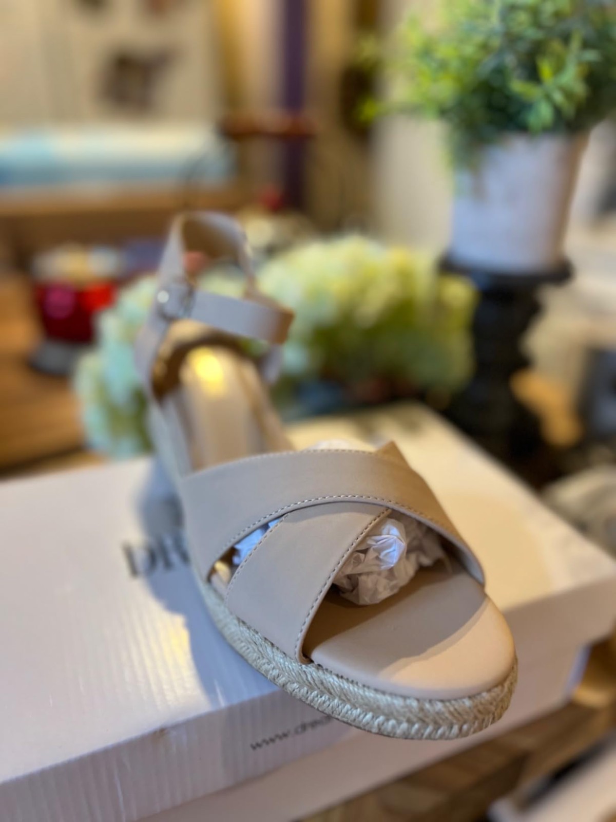 Espadrille Wedge Sandals Nude Ankle Strap Open Toe Casual Dress Wedge Sandals