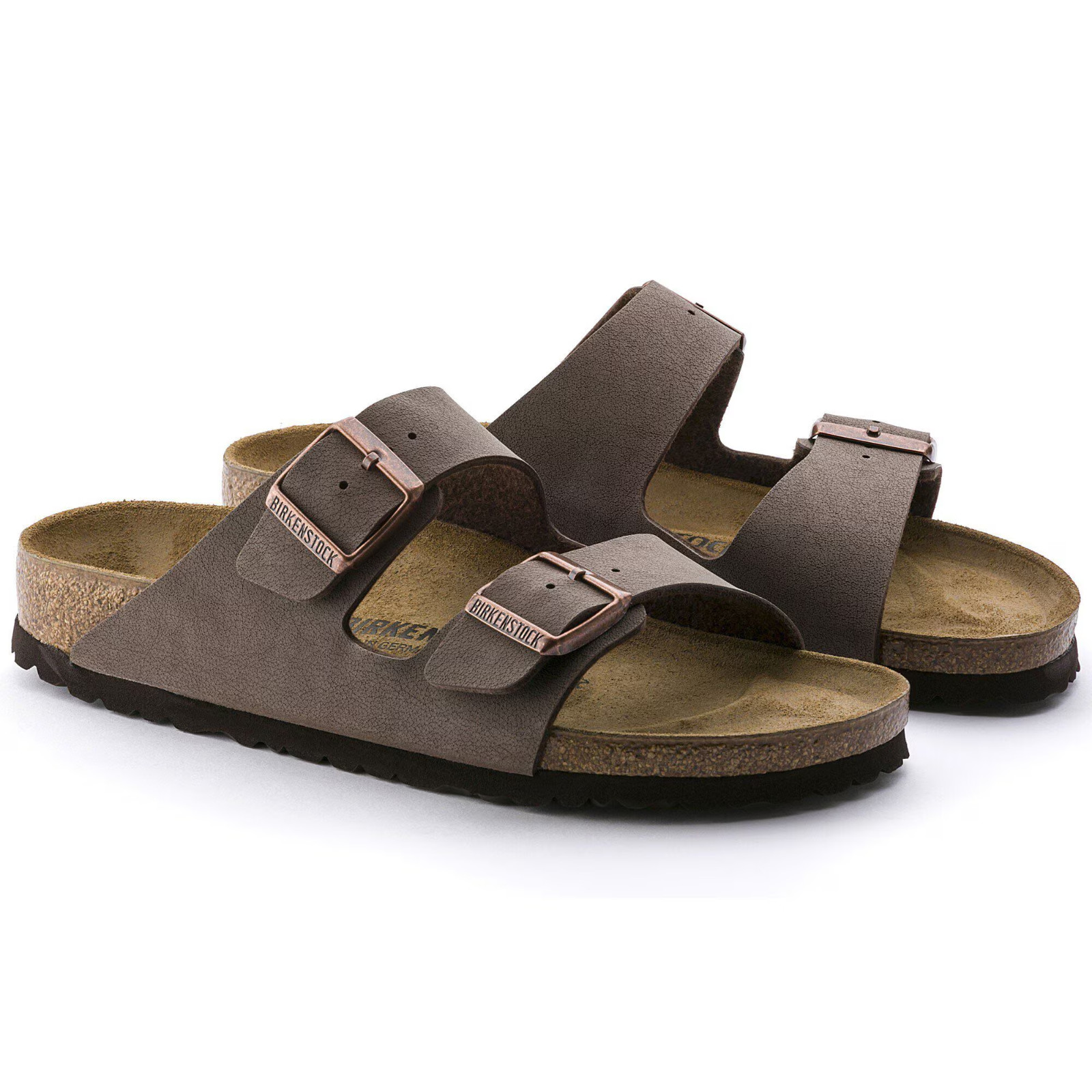 Birkenstock Arizona Birko-Flor Soft Footbed Mocha Unisex sandals EU37-45