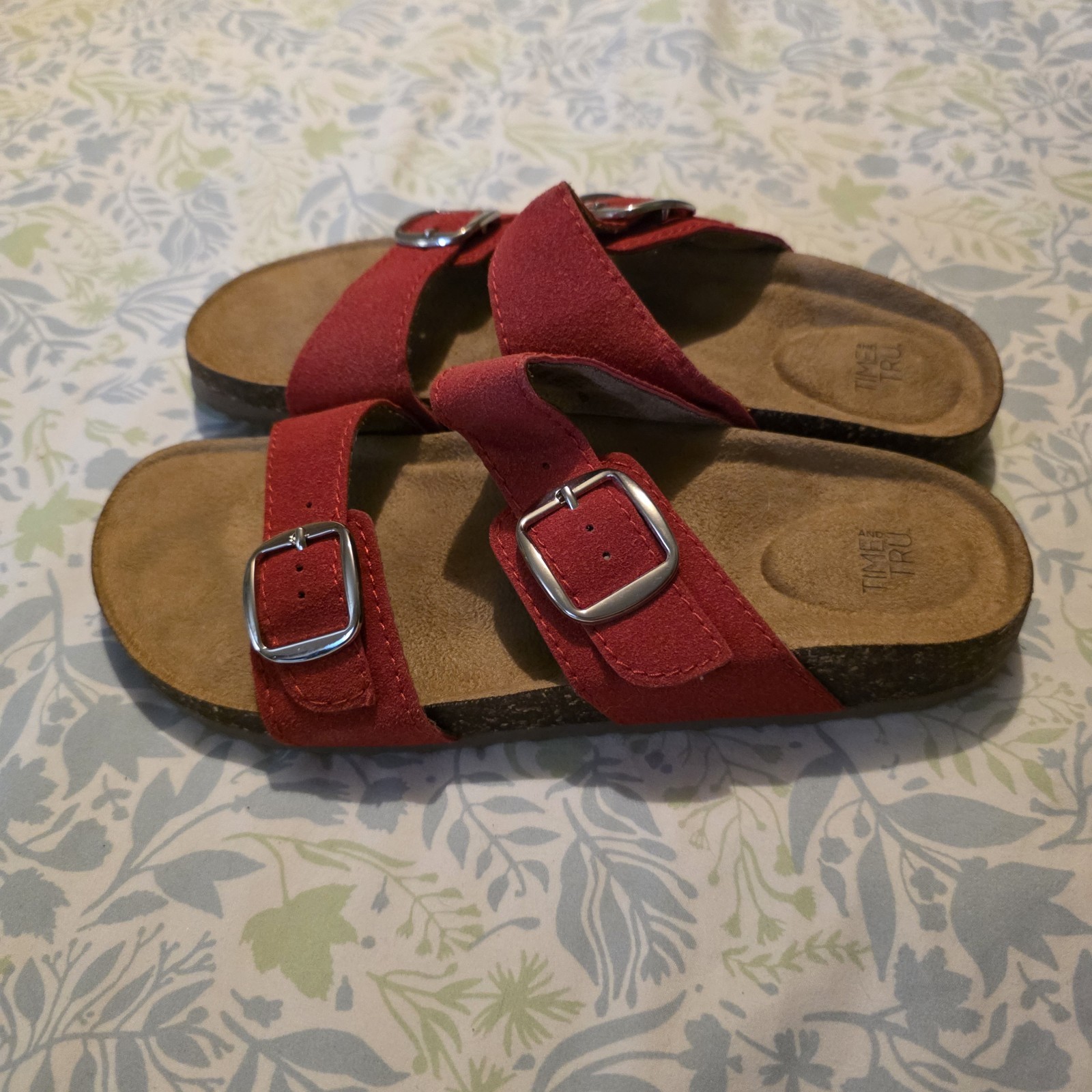 Time And TRU Red Women’s Sandals Size 7