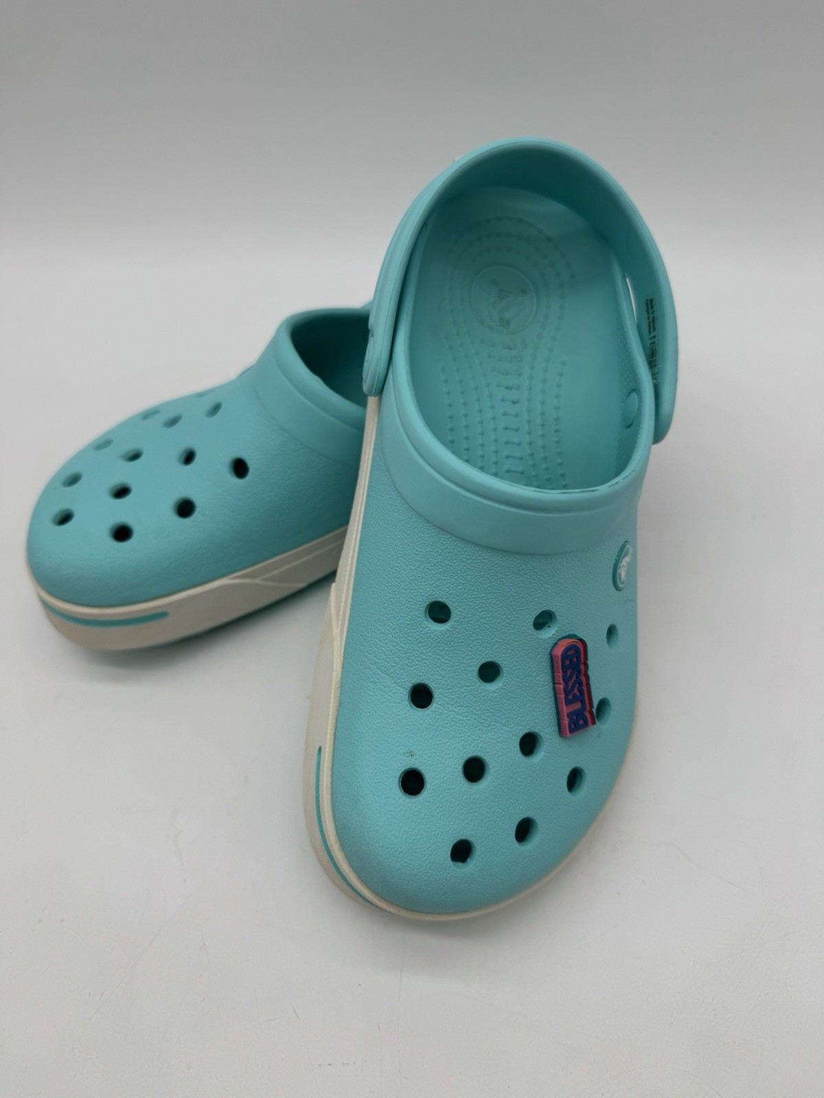 Crocs Unisex Digital Aqua Relax Fit Crocband Clog Size Men’s 6 – Women’s 8